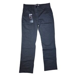 Tapata Dark Gray Dress Pants Stretch Straight Pull On Mid Rise M NWT (29x29)